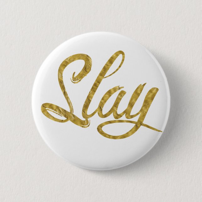 Bóton Redondo 5.08cm O ouro & o branco massacram (Frente)