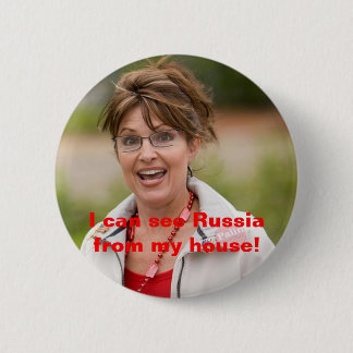 Bóton Redondo 5.08cm o palin 2 de sarah, eu posso ver Rússia de minha