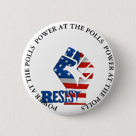 Bóton Redondo 5.08cm O poder nas votações resiste o botão do trunfo