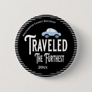 Bóton Redondo 5.08cm O prêmio da reunião de família viajou o carro o