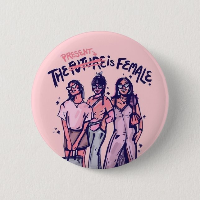 Bóton Redondo 5.08cm O presente é o futuro (Frente)