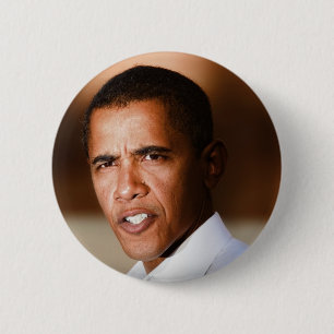 Bóton Redondo 5.08cm O presidente Barack Obama abotoa os pinos