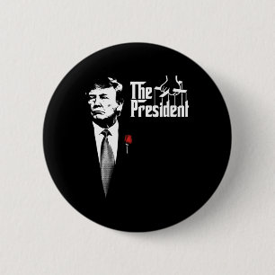 Bóton Redondo 5.08cm O Presidente Donald Trump Cartaz de Filme Tendênci