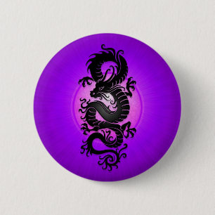 Bóton Redondo 5.08cm O roxo estourou o dragão chinês