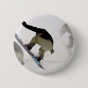 Bóton Redondo 5.08cm O Snowboard cerca em volta do botão