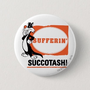 Bóton Redondo 5.08cm O SYLVESTER™ Soferin' Succotash!