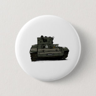 Bóton Redondo 5.08cm O Tanque Cromwell Cruiser