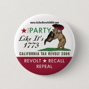 Bóton Redondo 5.08cm O tea party como ele é o botão 1773