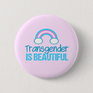 Bóton Redondo 5.08cm O Transgender é bonito
