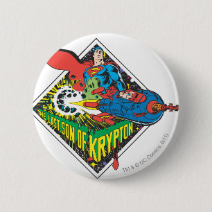 Bóton Redondo 5.08cm O Último Filho de Krypton