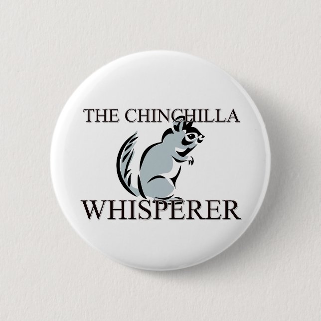 Bóton Redondo 5.08cm O Whisperer da chinchila (Frente)