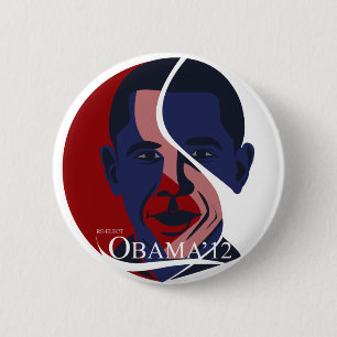 Bóton Redondo 5.08cm Obama