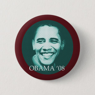 Bóton Redondo 5.08cm Obama '08