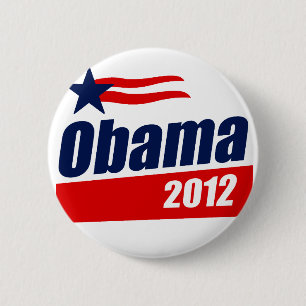 Bóton Redondo 5.08cm Obama 2012