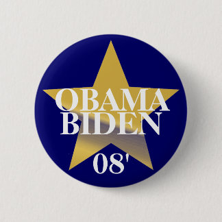 Bóton Redondo 5.08cm Obama Biden
