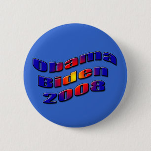 Bóton Redondo 5.08cm obama biden 2008