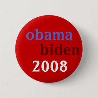Bóton Redondo 5.08cm Obama Biden 2008