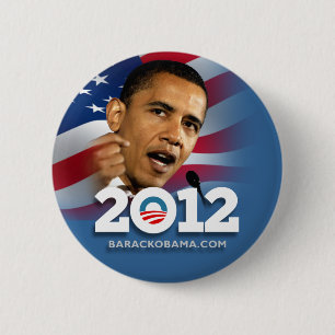 Bóton Redondo 5.08cm Obama Biden 2012