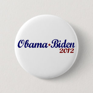 Bóton Redondo 5.08cm Obama Biden 2012