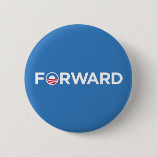 Bóton Redondo 5.08cm Obama Biden 2012 para a frente (branco na luz -