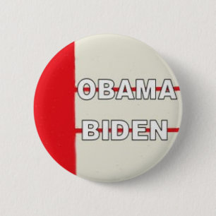 Bóton Redondo 5.08cm Obama Biden Redline o botão