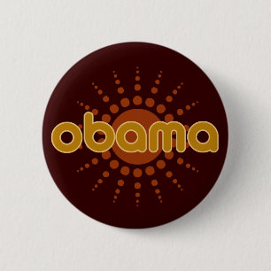 Bóton Redondo 5.08cm OBAMA - botão
