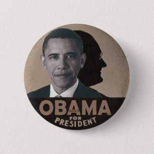 Bóton Redondo 5.08cm Obama canaliza o FDR
