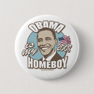 Bóton Redondo 5.08cm Obama é meu botão de Brown do ficar em casa