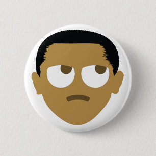 Bóton Redondo 5.08cm Obama Emoji POTUS