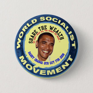 Bóton Redondo 5.08cm obama nossa cara, socialista
