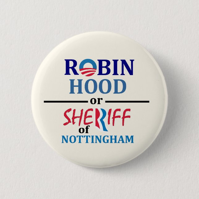 Bóton Redondo 5.08cm Obama ou Romney (Frente)