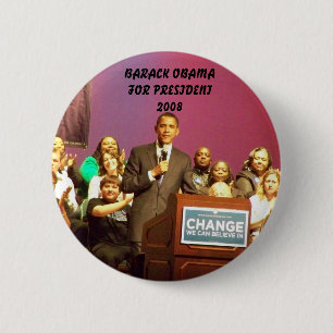 BÓTON REDONDO 5.08CM OBAMA PARA O PRESIDENTE