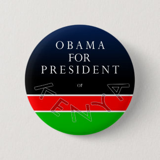 Bóton Redondo 5.08cm Obama para o presidente do botão de Kenya