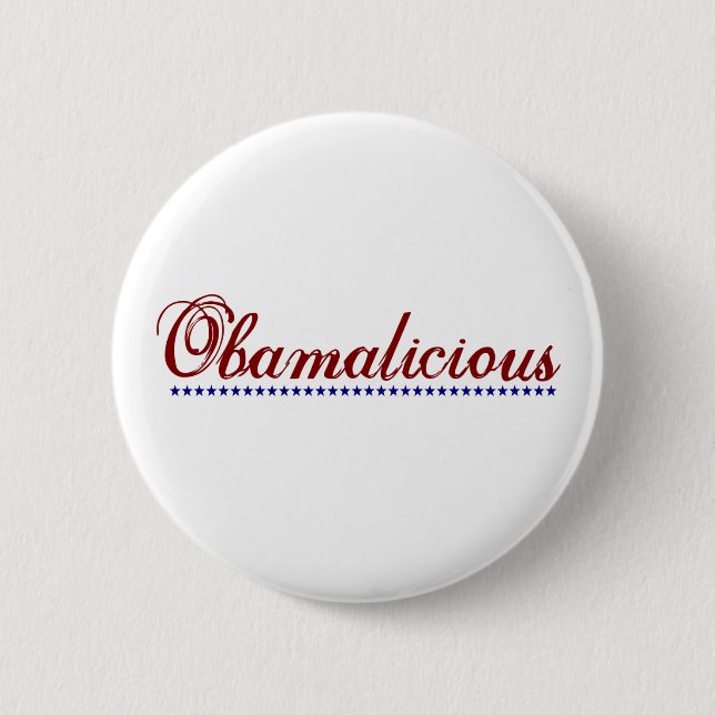 Bóton Redondo 5.08cm Obamalicious (Frente)