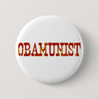 Bóton Redondo 5.08cm Obamunist (socialismo)