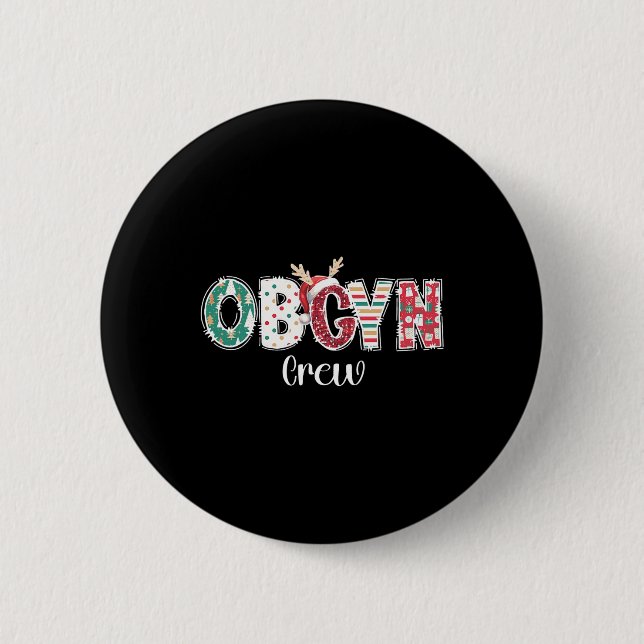 Bóton Redondo 5.08cm Obgyn Crew Obstetrícia Ob Gyn Group Team (Frente)