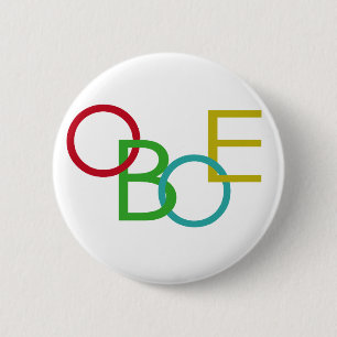 Bóton Redondo 5.08cm OBOE Letters