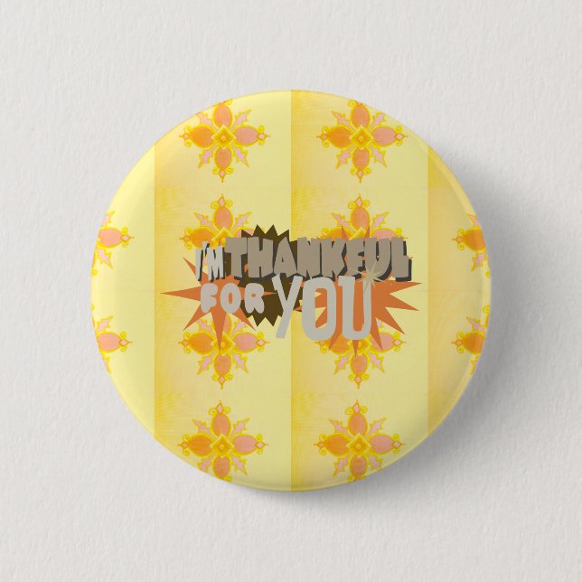 Bóton Redondo 5.08cm Obrigado por você (Frente)