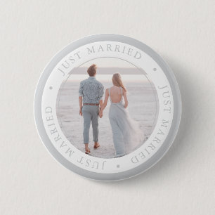 Bóton Redondo 5.08cm Ocasional de casamento com foto personalizada simp