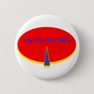 Bóton Redondo 5.08cm “occupy Wall Street we are the 99 percent "
