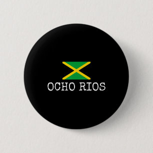 Bóton Redondo 5.08cm Ocho Rios País Jamaica Viagem Familiar Jamaicanos