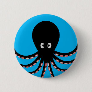 Bóton Redondo 5.08cm Octopus