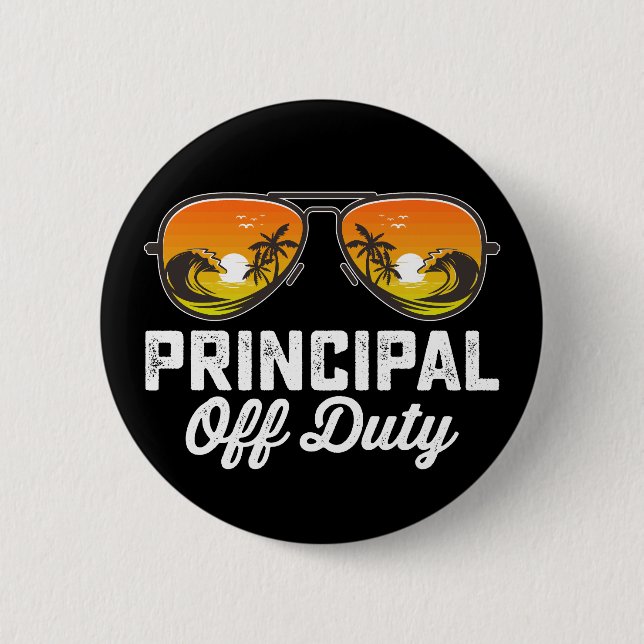 Bóton Redondo 5.08cm Óculos De Sol Do Principal Off Duty No Dia Passado (Frente)