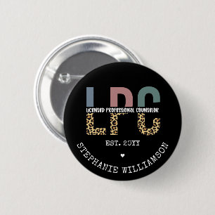 Bóton Redondo 5.08cm Oferta de Conselheiro Profissional Licenciado LPC 