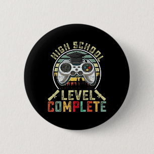 Bóton Redondo 5.08cm Oferta de Graduação de Escola de Gamer Completa de
