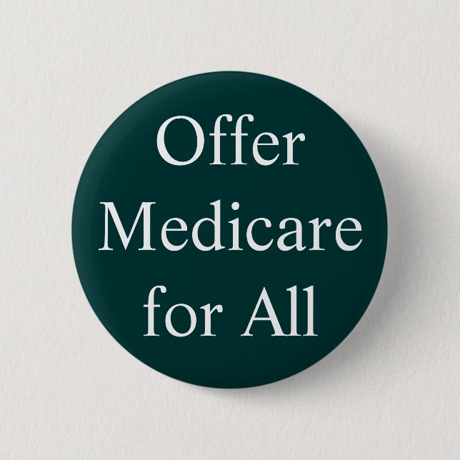 Bóton Redondo 5.08cm Oferta Medicare para tudo (Frente)
