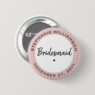 Bóton Redondo 5.08cm Oferta Personalizada Mínima de Bridesmaid Personal