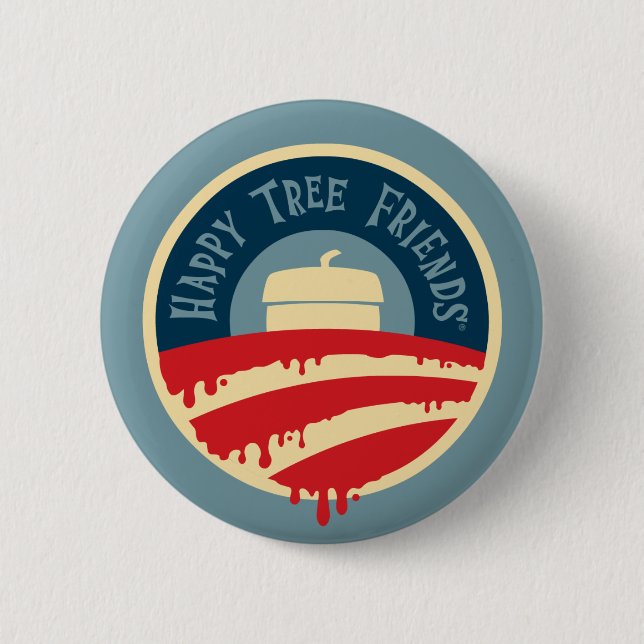 Bóton Redondo 5.08cm Oh-Botão de HTF! (Frente)