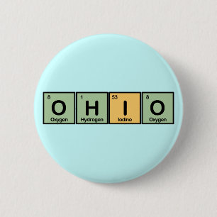 Bóton Redondo 5.08cm Ohio fez dos elementos