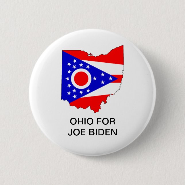 Bóton Redondo 5.08cm OHIO para o botão presidencial de Joe Biden 2020 (Frente)
